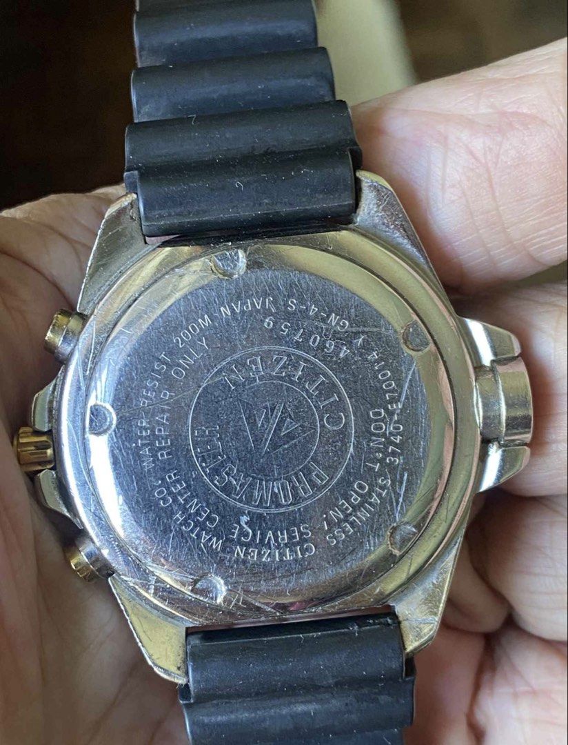Citizen Promaster Aqualand Chronograph (Category: Men's Watches) located in Quezon City. Submitted by _prelovedxogalore (Listing ID 1468505437, Image 2). Description: Men’s size.