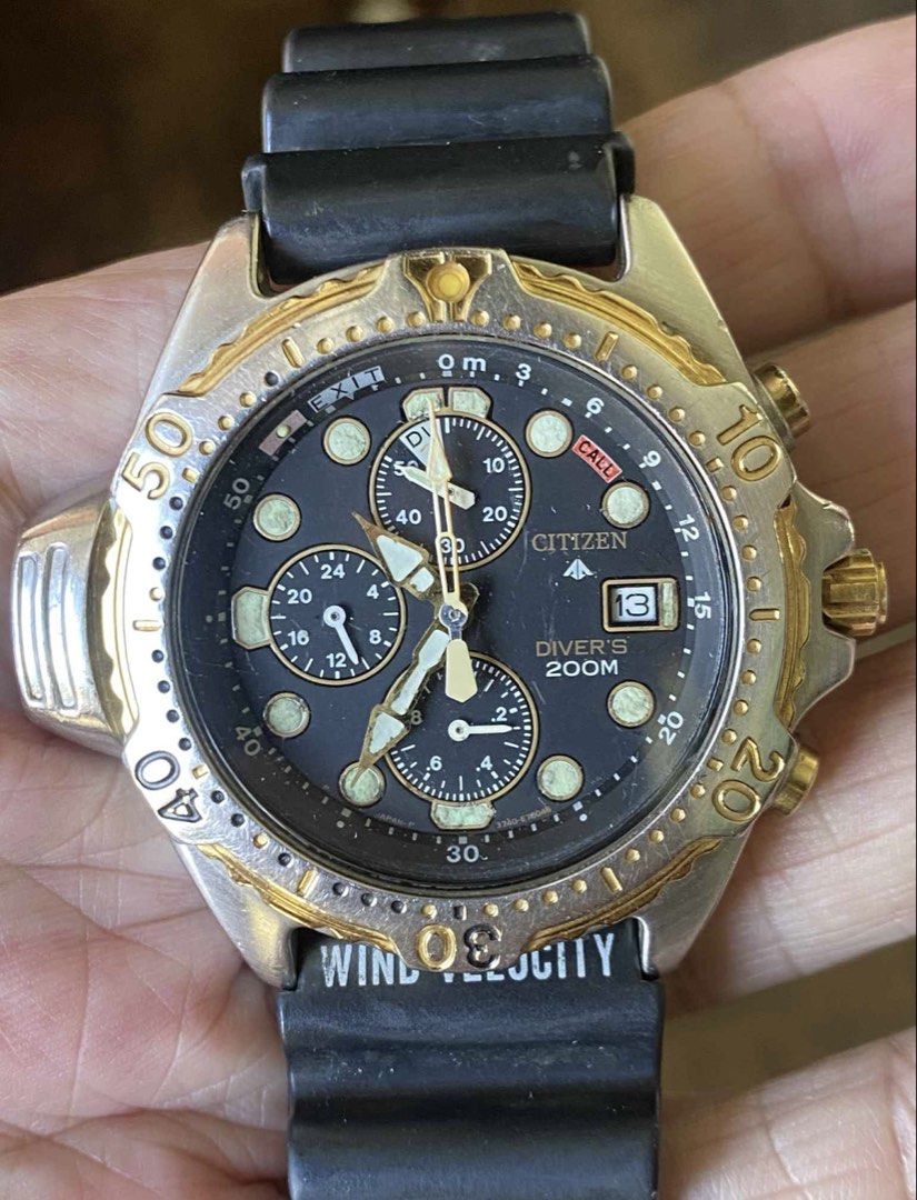 Citizen Promaster Aqualand Chronograph (Category: Men's Watches) located in Quezon City. Submitted by _prelovedxogalore (Listing ID 1468505437, Image 1). Description: Men’s size.