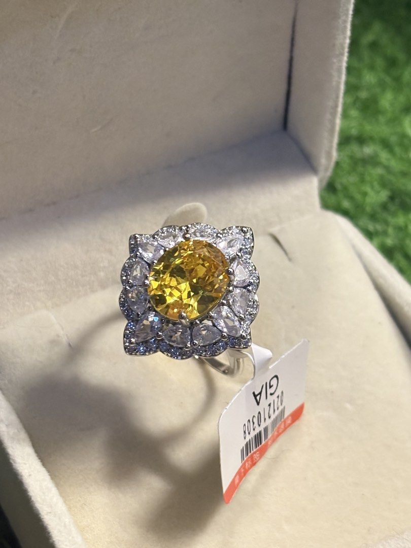 Citrine power ring gemstone (Category: Rings) located in Davao. Submitted by emmanuelchuamellorin23 (Listing ID 1468668841, Image 1). Description: 💛Power ring Citrine Gemstone Size8 adjustable Markings Au750 Uv reactive Rodium/ Platinum over copper based metal Tarnish resistant with extra care Message me directly📩.