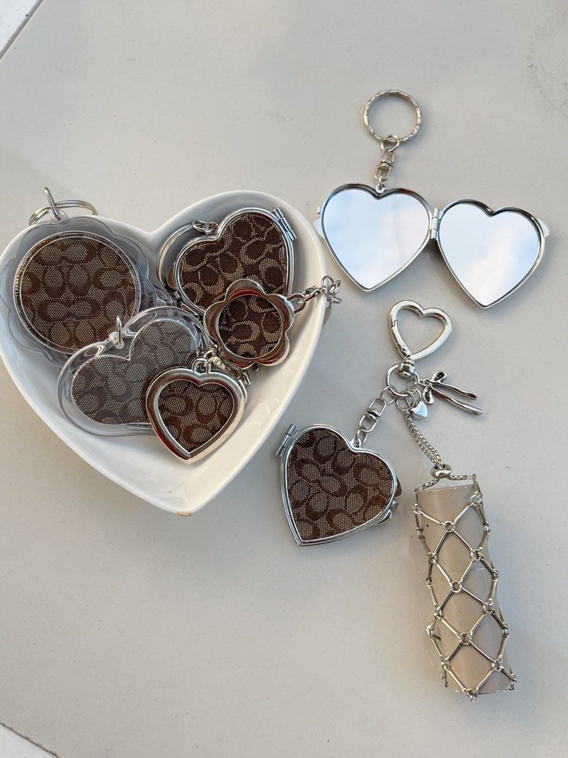Coach DIY Charms (Category: Charms) located in Tanauan. Submitted by modabagsbyanir (Listing ID 1468628296, Image 1). Description: DIY Coach Charms🤎 Price range: ₱100 - ₱300 only!! Heart Mirror Charm with Lipstick Holder - ₱450 (last 1 on stock) Colors available: Brown and Choco brown.