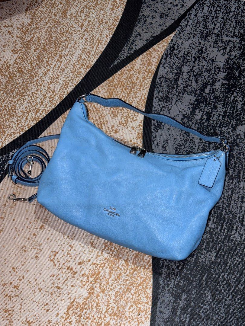 Coach East/West Celeste Hobo Bag (Category: Shoulder Bags) located in Abuyog. Submitted by garments.sl (Listing ID 1468507068, Image 1). Description: Coach East/West Celeste Convertible Hobo (Style F36628) Rank AB Clean and still presentable No flaws.