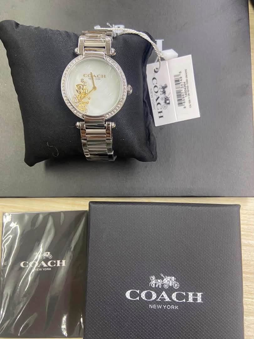COACH WATCH 38MM (Category: Women's Watches) located in Manila. Submitted by brandnewbagsandwatchphils. (Listing ID 1468508880, Image 3). Description: Coach Watch 38mm Brandnew With box and paperbag Onhand and ready to ship Mop: bpi or gcash Courier: Lalamove or j&t.