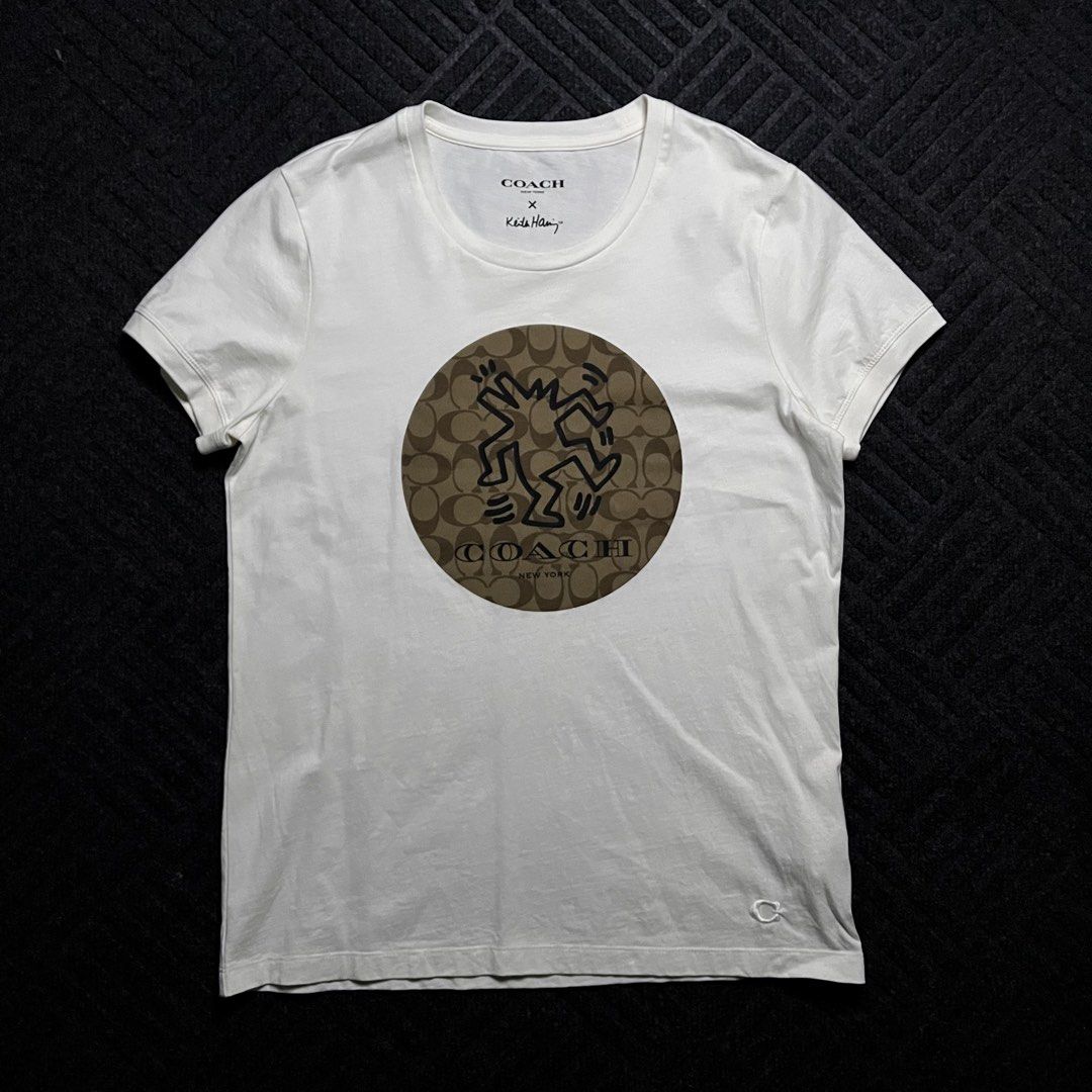 Coach x Keith Hairing (Category: Shirts) located in Davao. Submitted by archived.status (Listing ID 1468581612, Image 1). Description: COLOR MAY VARY DUE TO LIGHTING‼️ Condition: 9.5/10 Color rate: 9.5/10 Issue: N/A Size Medium Width 19 Length 26.