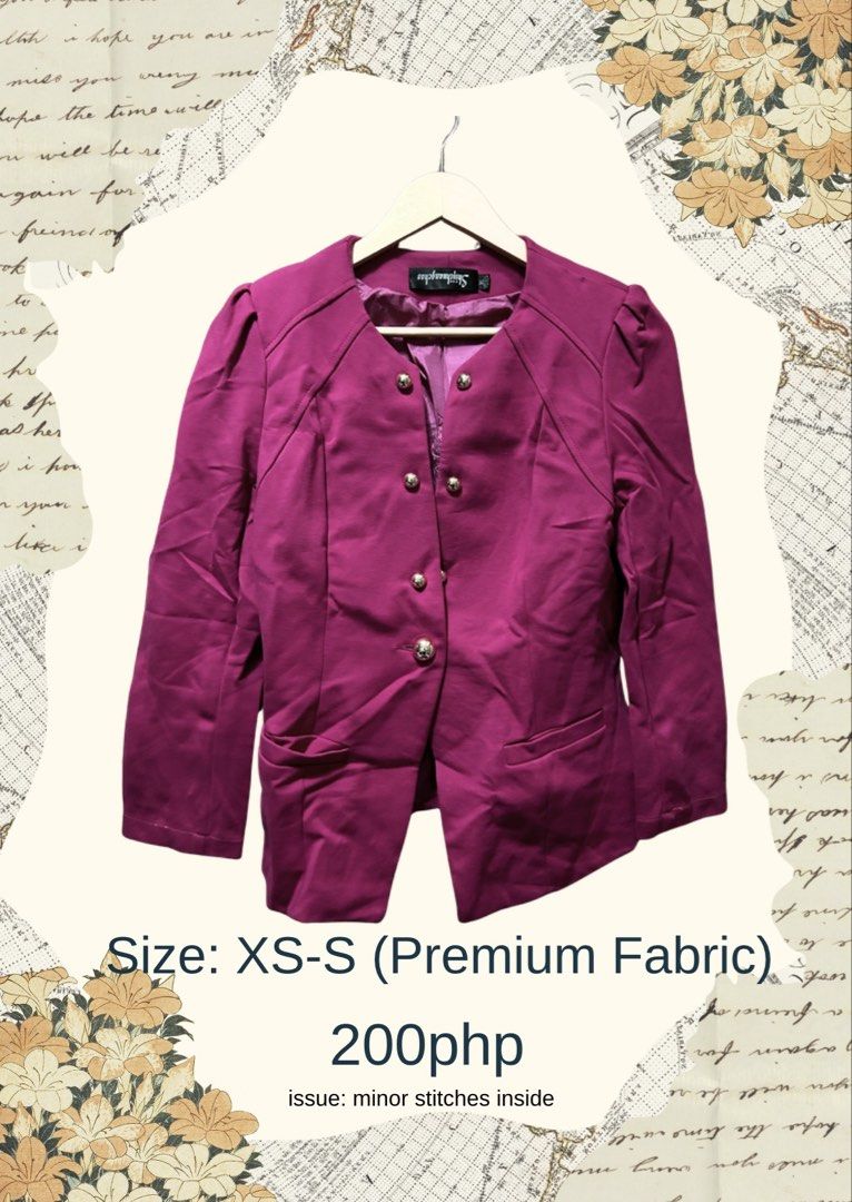 Coats for Sale (Category: Coats, Jackets and Outerwear) located in Manila. Submitted by celnavarez15 (Listing ID 1468565528, Image 3). Description: .