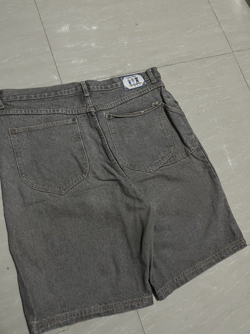 CODE BLEU HARD DENIM JORTS (Category: Shorts) located in Manila. Submitted by thrift2lifestyle (Listing ID 1468603983, Image 2). Description: CODE BLEU HARD DENIM JORTS EXCELLENT CONDITION W36 L26 L.O12 ISSUE: LOOSE STITCHING, DISTRESSED 550.