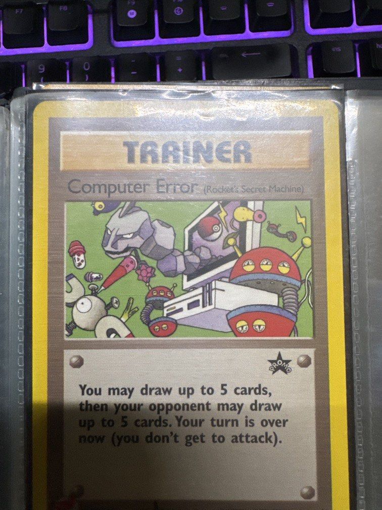 Computer Error (Category: Raw Cards) located in Singapore. Submitted by chiabomba (Listing ID 1468592509, Image 1). Description: promo card non holo.