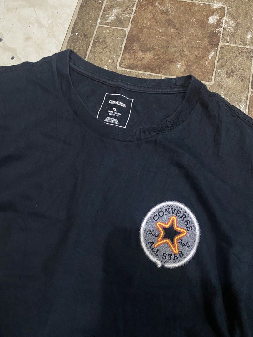 Converse tee (Category: Tshirts & Polo Shirts ) located in Tagoloan. Submitted by puretiger-389e (Listing ID 1468627112, Image 2). Description: Converseeee Excellent condition Size XL best fir Large 21x29 dimensions No issue.