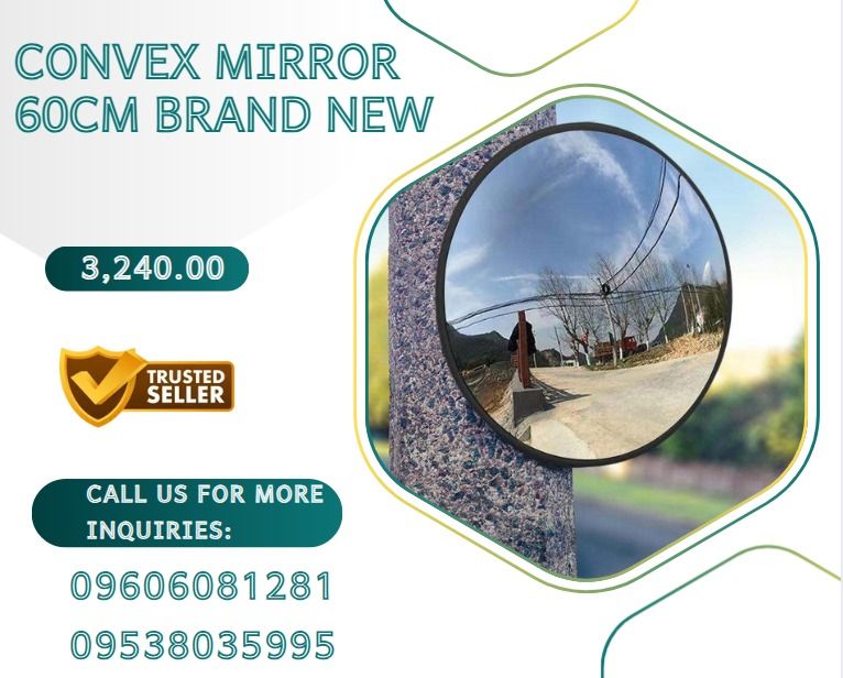 Convex Mirror 60CM BRAND NEW (Category: Everything Else Others) located in Caloocan City. Submitted by gracemonle62168 (Listing ID 1468581277, Image 1). Description: ★Size: 60cm ★Material: PMMA ★Thickness: 2cm .