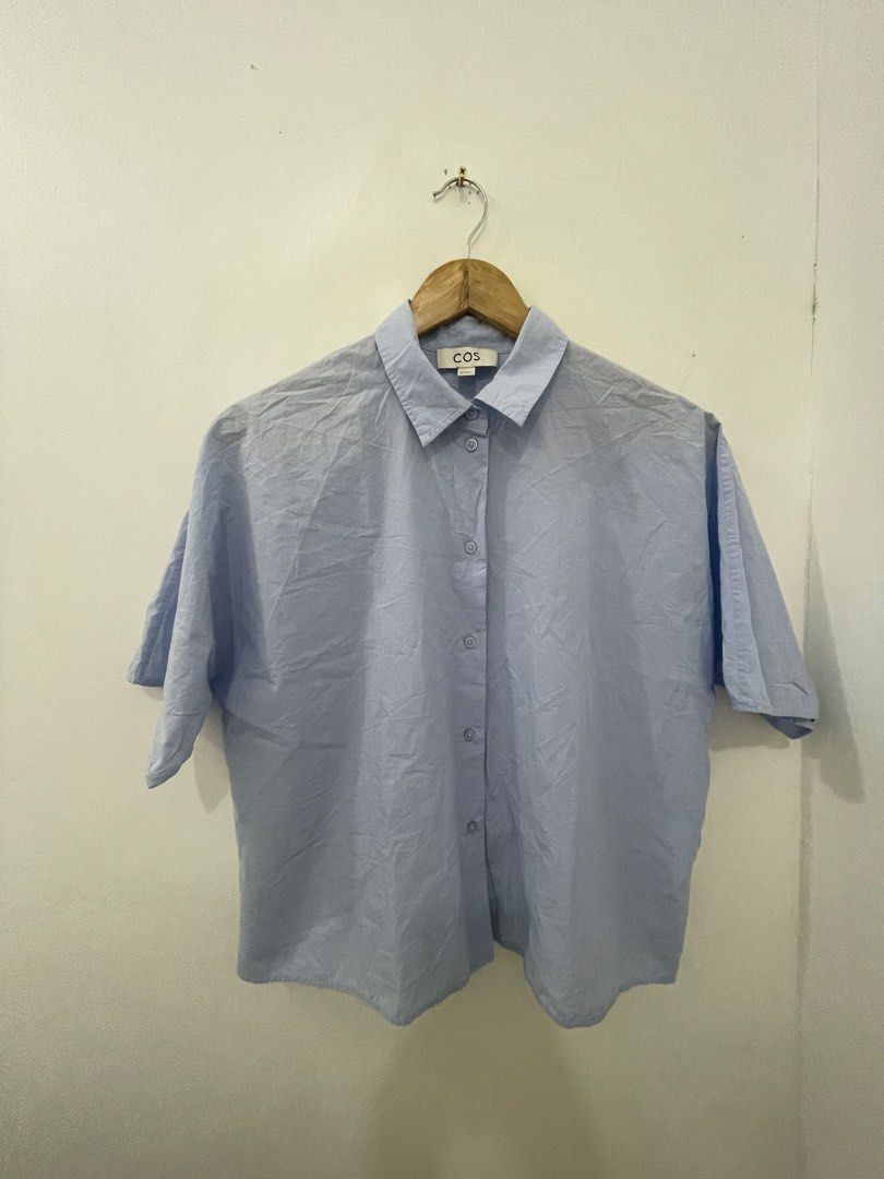 COS Buttondown Oversized Shirt (Category: Shirts) located in Mabalacat. Submitted by designerbrandsforless (Listing ID 1468593752, Image 3). Description: In great condition! Size:32 Shoulder: 14.75” Armpit 23” Length 22”.