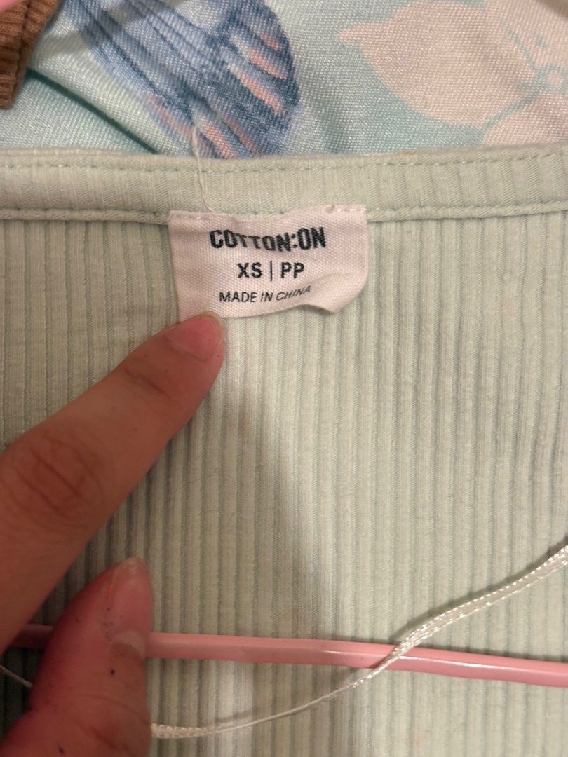 Cotton On Ribbed Cardigan (Category: Longsleeves) located in Manila. Submitted by fionamarg123 (Listing ID 1468647047, Image 2). Description: Barely used, only a few times Ribbed Cardigan RFS: Decluttering 🌷.