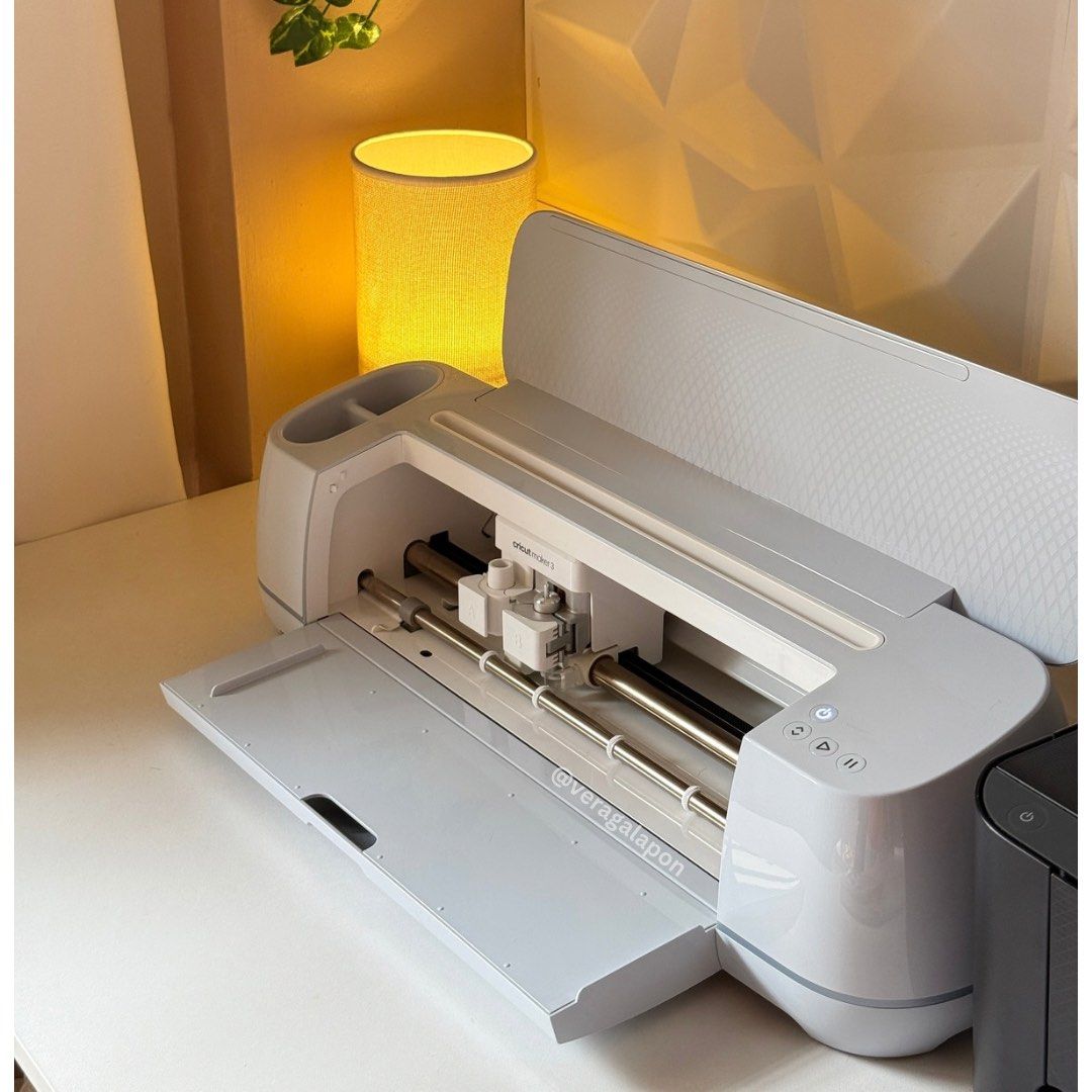 Cricut Maker 3 for sale (Category: Craft Supplies & Tools) located in Manila. Submitted by sagesouvenirs123 (Listing ID 1468666489, Image 2). Description: Cricut Maker 3 for sale! Inclusions: ✅ Cricut Maker 3 Machine ✅ Fine-point blade and Deep-point blade (perfect for creating ref magnet souvenirs ☺️) ✅ Power adapter and cable ✅ Cutting mat ✅ With original box ✅ Cricut Basic Tool Set: Weeder, spatula, tweezer and scissor Rfs: Cutting machine upg