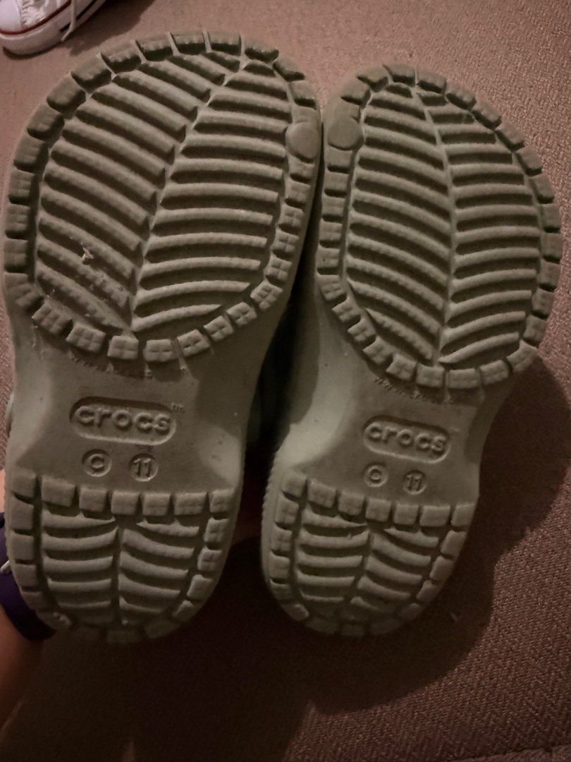 Crocs Classic Clogs Light Green c11 (Category: Babies & Kids Fashion) located in Quezon City. Submitted by beautiful_bunny (Listing ID 1468562702, Image 2). Description: personal preloved of my daughter 3-4yo c11 lp posted.