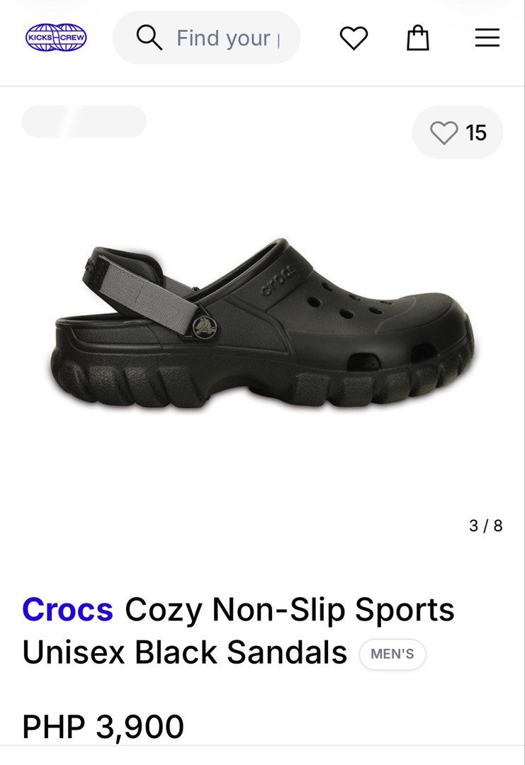 Crocs Offroad Sports Clogs (Category: Slippers & Slides) located in Kabankalan. Submitted by secondhandgemsz (Listing ID 1468522884, Image 2). Description: Size 7 Mens Like New NonFlaws Authentic .