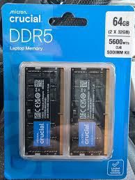 Crucial sodimm DDR5 (Category: Hard Disks & Thumbdrives) located in Dasmarinas. Submitted by bestpcshop (Listing ID 1468706119, Image 1). Description: brand-new sealed.