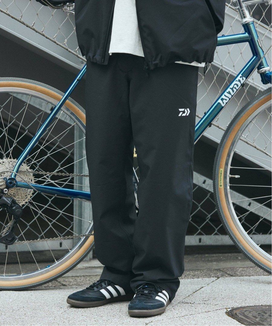 Daiwa Pier 39 Rainmax Rain Pants (Category: Jeans) located in Quezon. Submitted by _sprezzatura (Listing ID 1468612508, Image 2). Description: Daiwa Rainmax Rain Pants Size large on tag Dimensions: Waistline - 30” to 36” Length - 42” Front rise - 12” Inseam - 30” Thigh - 12” Knee - 10” Leg opening - 9” Excellent condition No issue Note: Feel free to ask questions before purchasing .