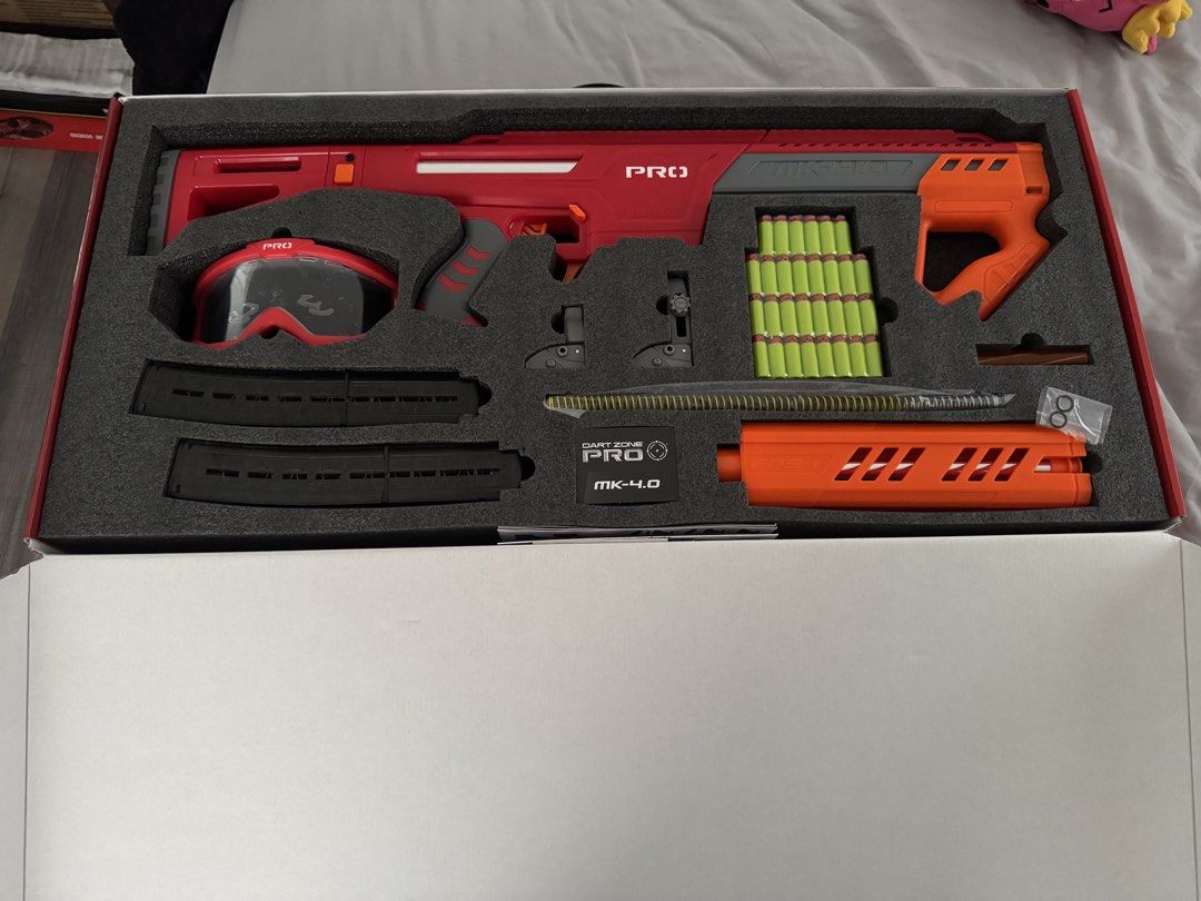 Dart Zone Pro MK 4.0 (Category: Action & Battle Toys) located in Angono. Submitted by zeke1767 (Listing ID 1468677547, Image 2). Description: Selling my Dart Zone Pro MK 4.0 Php 7,500 - brand new - opened only for inspection - complete - actual photos posted Marikina City .