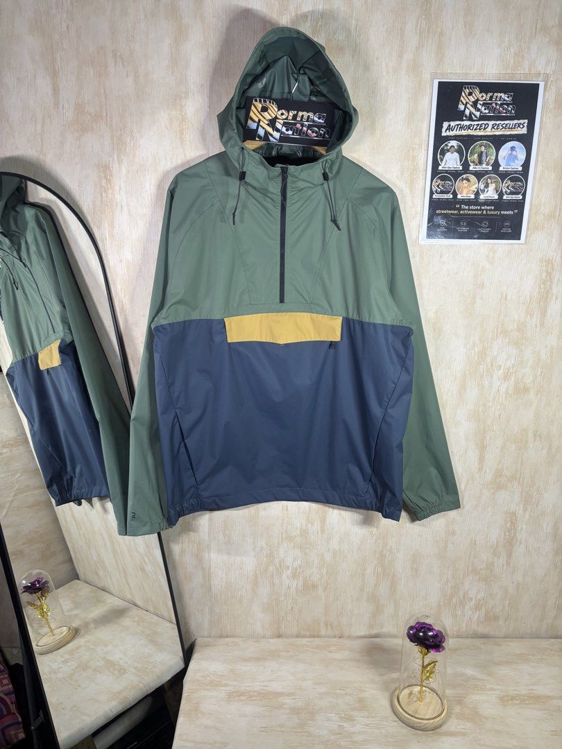 DECATHLON QUECHA NH150 HALFZIP WATER PROOF JACKET (Category: Coats, Jackets and Outerwear) located in Cabuyao City. Submitted by pormanation-thrift-store (Listing ID 1468584179, Image 1). Description: DECATHLON QUECHA NH150 HALFZIP WATER PROOF JACKET Condition: LIKE NEW Color rate: 10/10 (PWEDE SA MASELAN) Size: MEDIUM Dimes: 23”Wx28”L Issue: NONE‼️ Price: 1500.
