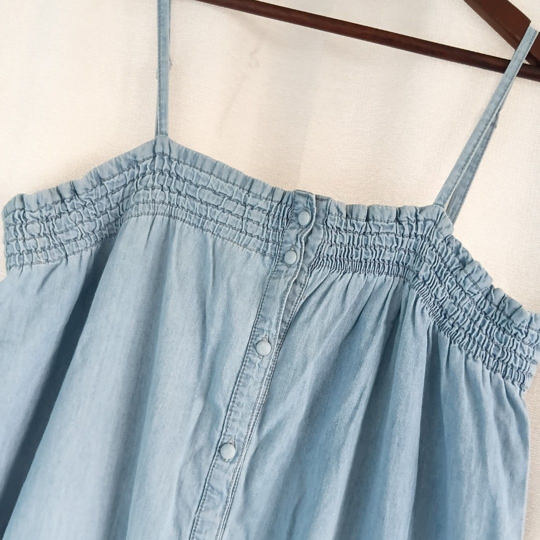 Denim Romper (Category: Rompers) located in Angeles City. Submitted by itsandspreloved (Listing ID 1468514230, Image 3). Description: from japan size: large on tag very nice soft denim.
