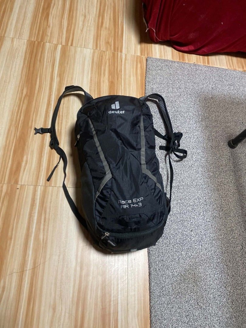 Deuter Race EXP Air Bag (Category: Backpacks) located in Ilog. Submitted by mikesthrift_ (Listing ID 1468537348, Image 3). Description: Deuter Race Exp Air Outdoor Bag 17 liters Like new condtion Comes with rainbag Price : 1,280+SF Dm if interested ☺️.