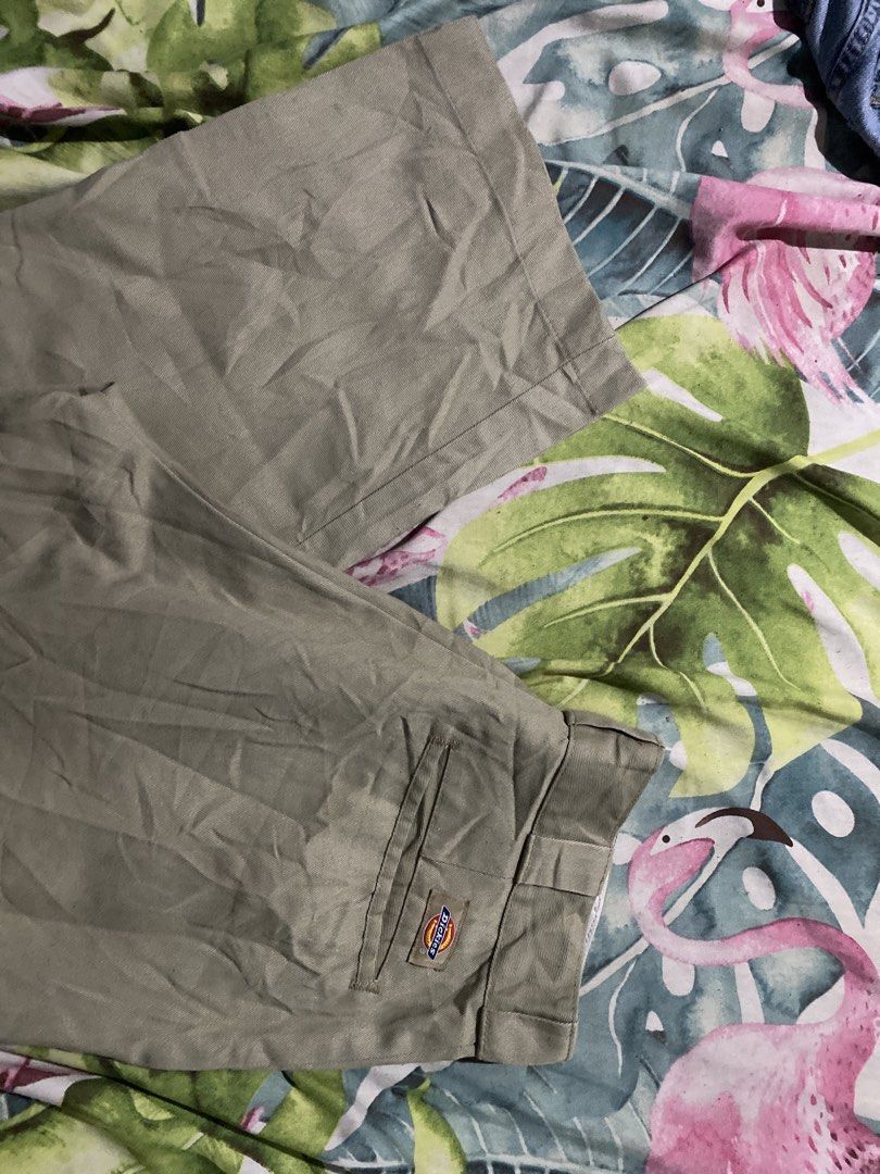 Dickies 874 Original Fit Khaki Work Pants Size 32 (Category: Chinos) located in Manila. Submitted by zhu.finds (Listing ID 1468705667, Image 2). Description: - Brand: Dickies - Model: 874 Original Fit Work Pants - Color: Khaki - Size: Tagged 32 - Material: 65% polyester, 35% cotton blend - Origin: Made in Mexico - Details: Classic straight leg, rear pocket with Dickies logo tag, clean interior waistband with printed branding - Condition: Solid ev
