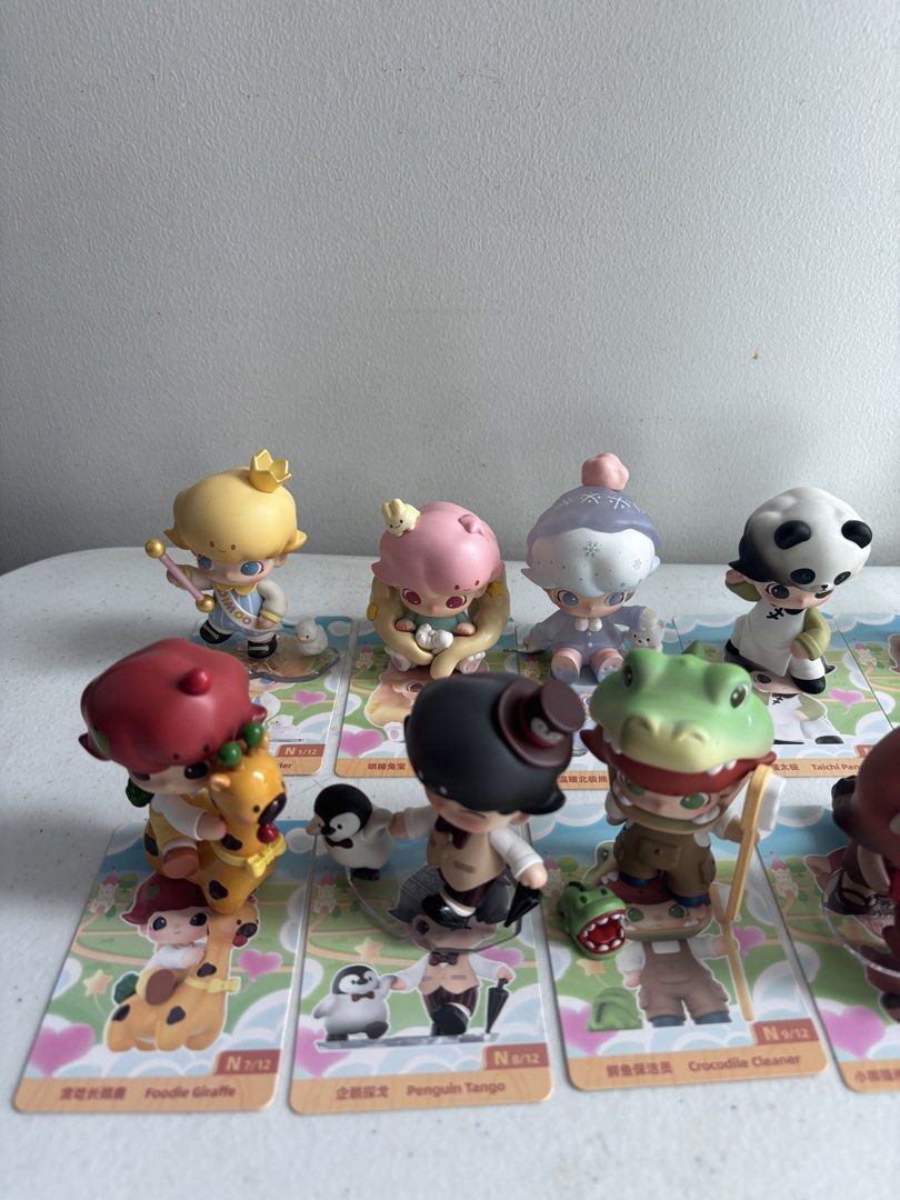 DIMOO Animal Kingdom Series (Category: Designer & Blind Box Toys) located in Manila. Submitted by be14za33 (Listing ID 1468529850, Image 2). Description: - 400 each AVAILABLE: Duckling Leader Sleeping Bunny Warm Polar Bear Taichi Panda Bear Dad Baby Elephant Bubble Foodie Giraffe Penguin Tango Crocodile Cleaner Red Panda With Apple Tigers Learn to Walk Sleepy Koala - All complete - No box or foil included - Can give bundle deals if buy more than 
