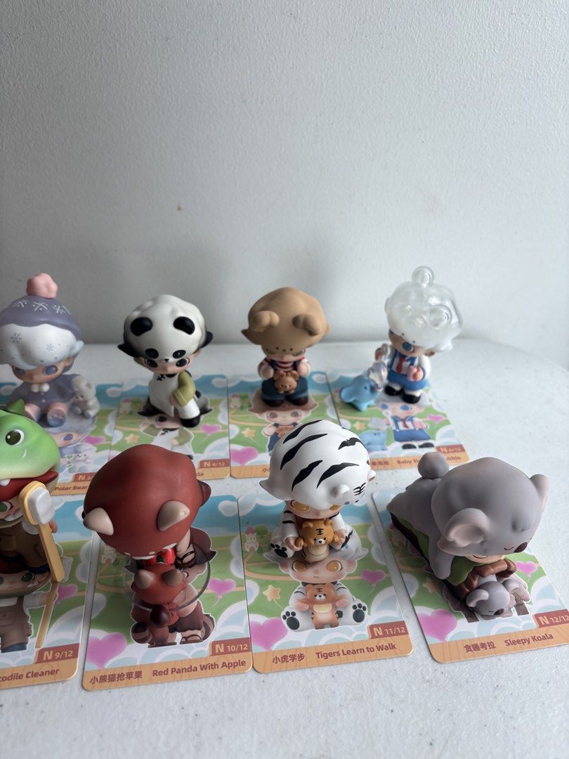 DIMOO Animal Kingdom Series (Category: Designer & Blind Box Toys) located in Manila. Submitted by be14za33 (Listing ID 1468529850, Image 3). Description: - 400 each AVAILABLE: Duckling Leader Sleeping Bunny Warm Polar Bear Taichi Panda Bear Dad Baby Elephant Bubble Foodie Giraffe Penguin Tango Crocodile Cleaner Red Panda With Apple Tigers Learn to Walk Sleepy Koala - All complete - No box or foil included - Can give bundle deals if buy more than 