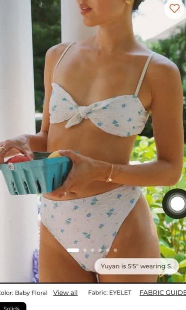 Dippin Daisys Floral Embroidered Bikini Set (Category: Bikinis & Swimsuits) located in Taguig. Submitted by prelovedbynette (Listing ID 1468692067, Image 1). Description: For size, pls refer to the size chart from the brand’s official website Top is size S with adjustable straps Bottom is size M Set retails for 4-5k .