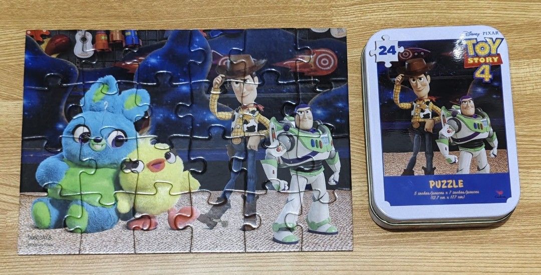 Disney Pixar Puzzle Tin Assortment 6-Pack (Category: Board Games & Puzzles) located in San Pedro. Submitted by toydibz (Listing ID 1468553818, Image 3). Description: - Set of 6 collectible Disney and Pixar character tins - Features Toy Story, Tangled, Disney Princess, Cars, and Mickey Mouse - Each tin includes a small, fun jigsaw puzzle for kids - Tins double as safe storage for puzzle pieces - Great activity for kids and collectors alike.