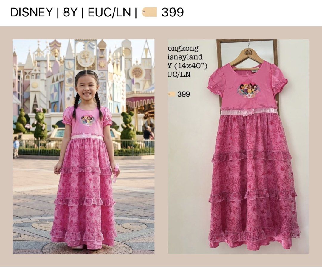 DISNEY PRINCESS COSTUME AVAILABLE (Category: Babies & Kids Fashion) located in San Pablo. Submitted by majhoii (Listing ID 1468536345, Image 2). Description: Pls swnd sa of ur order Shipping fee starts @50 via jnt Laguna location .