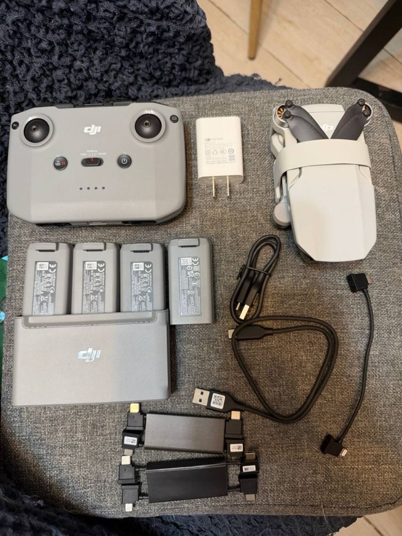 DJI Mini 2 Fly More Combo Drone (Category: Drones) located in Caloocan City. Submitted by raymon_3303 (Listing ID 1468583859, Image 1). Description: - DJI Mini 2 drone, ready to fly - Tested and 100% working with no issues - Includes remote controller and multi-battery charging hub - Comes with 4 reliable batteries - Extra propellers in sealed packs and replacement joysticks included - Charger and necessary cables included - Convenient shoulder b