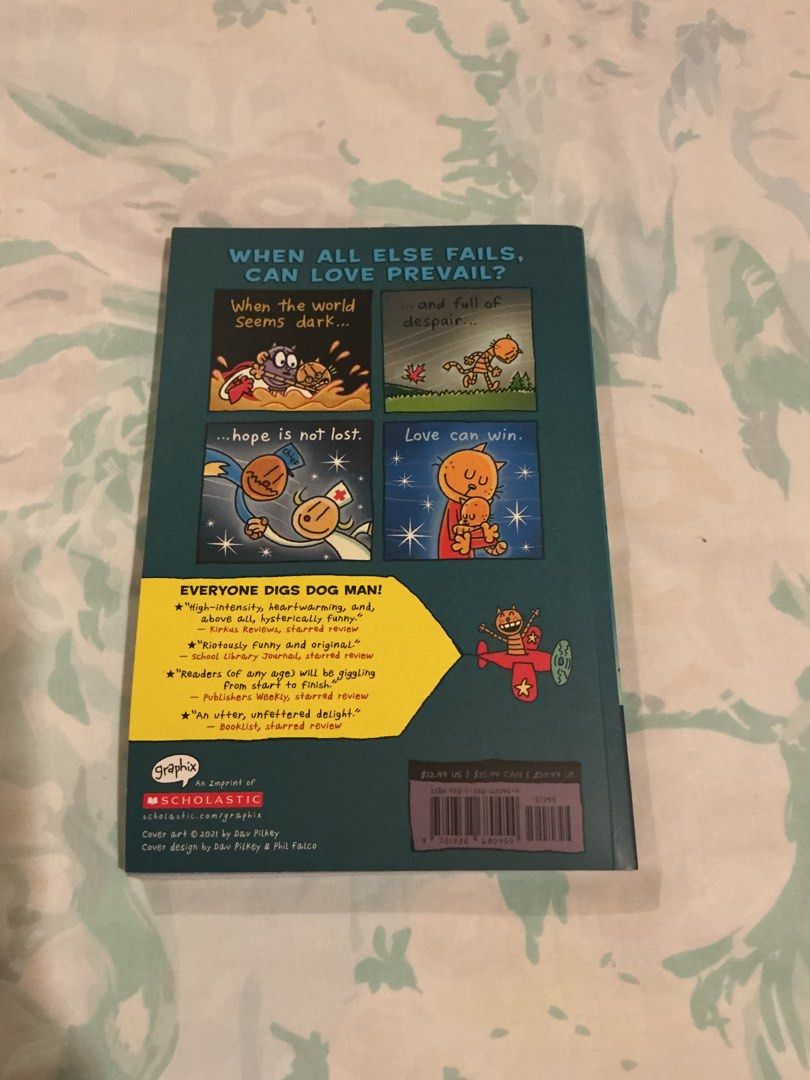 Dog Man Mothering Heights (Category: Children's Books) located in Muntinlupa City. Submitted by antonrizz (Listing ID 1468606829, Image 2). Description: - Title: Dog Man: Mothering Heights by Dav Pilkey - Publisher: Graphix Scholastic - Condition: Clean copy, crisp spine, no tears or markings inside - Highlights: Bestselling graphic novel, full of laughs and colorful comic strips - Perfect for: Young readers and kids.
