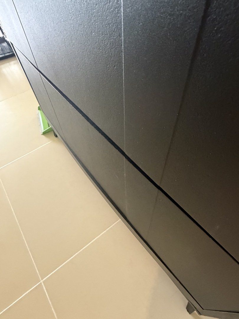 Double Layer Flip Over Shoe Cabinet Black 100cm (Category: Shelves, Cabinets & Racks) located in Taguig. Submitted by kcmple (Listing ID 1468505884, Image 2). Description: Notes: - ut doesnt have a full backwall cover at the back (not viaible against the wall) instead there are just wood panels to support the structure - one of the legs is slightly loose So im selling really cheap! RFS: moving out soon .