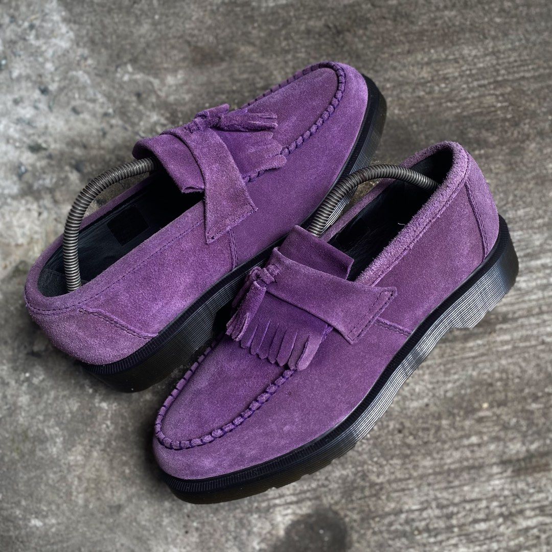 Dr Martens Loafers Adrian Tasel (Category: Casual Shoes) located in Manila. Submitted by toasty.soles (Listing ID 1468588807, Image 2). Description: DR. MARTENS ADRIAN TASEL LOAFERS “PURPLE SUEDE” Size 10us MENS/43 EURO USED IN EXCLLENT CONDITION Legit x Original 💯 2999Php Only‼️ PRELOVED PAIRS | MANAGE YOUR EXPECTATIONS PRELOVED PAIRS MAY HAVE MINOR FLAWS Mode of payment: Gcash / Cash / Maribank Courier: Jrs Express | Lalamove Lalamove availabl