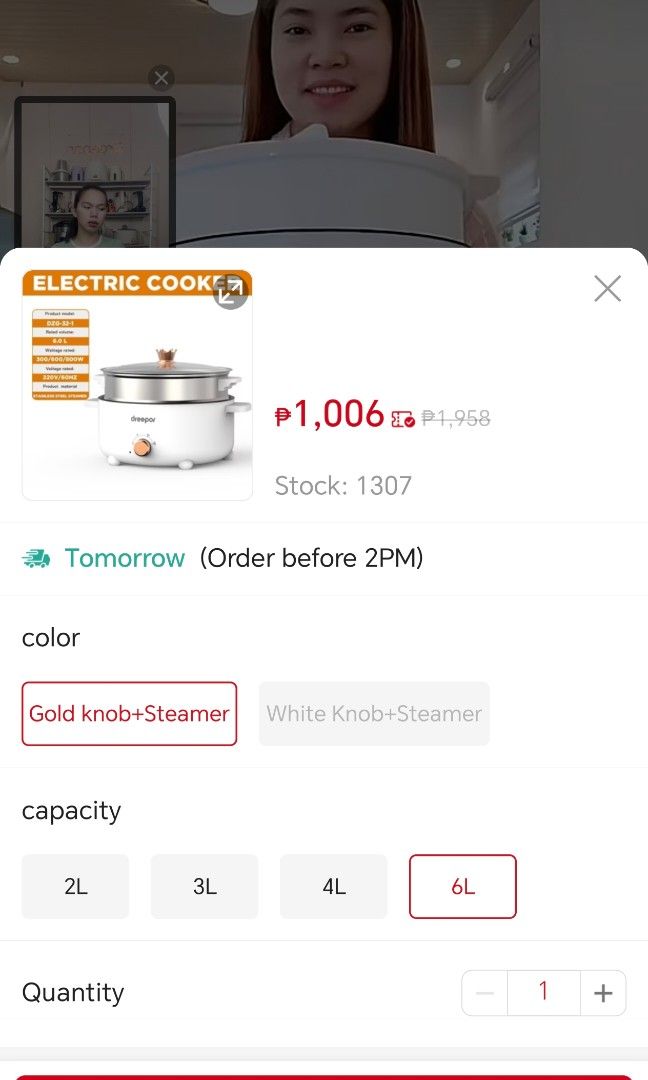 Dreepor (Category: Cookers) located in Makati City. Submitted by jenjenaltavano (Listing ID 1468518868, Image 2). Description: .