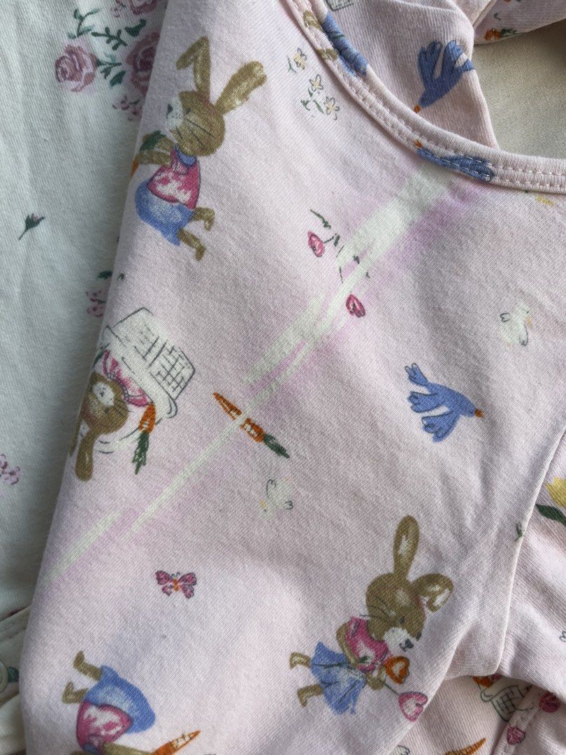 Dymples onesie bundle for 6-12 months (Category: Babies & Kids Fashion) located in Quezon City. Submitted by samirosie0329 (Listing ID 1468627494, Image 2). Description: Used once only!! Pink- with flaw (see attached photo) .