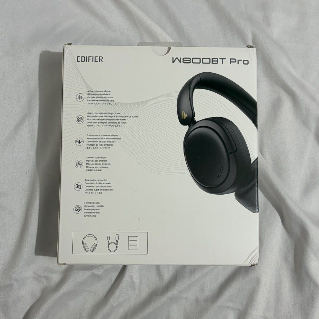 Edifier W800BT Pro Wireless Headphones (Category: Headphones & Headsets) located in Quezon City. Submitted by teragramzednetlig (Listing ID 1468668626, Image 2). Description: Comes with the box and complete inclusions. No issues with the sound. Has cosmetic flaws (see the third photo). I’m selling the item because I’m upgrading to wireless earbuds. MOP: BDO Bank Transfer MOD: Shipping will be handled by the buyer; I prefer SDD. For any questions 