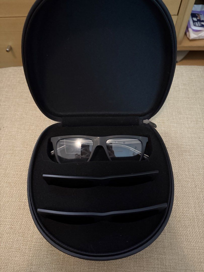 Emporio Armani Interchangeable Clip-On Sunglasses Set (Category: Sunglasses & Eyewear) located in Carmona. Submitted by asiesc (Listing ID 1468682023, Image 3). Description: - Brand: Emporio Armani (Original) - Frame: Matte black with clear optical lenses - Lenses: Includes 2 interchangeable magnetic sun lenses - Inclusion: Original branded hard case - Condition: Clean, zero scratches, used once Bought for ₱16,000.