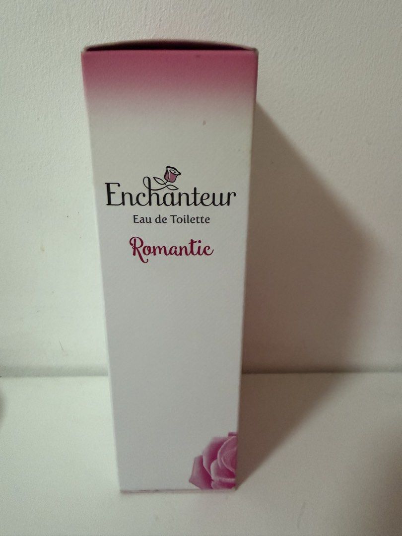 Enchanteur Romantic Eau de Toilette 50ml (Category: Fragrance & Deodorants) located in Manila. Submitted by eksenadora (Listing ID 1468500007, Image 2). Description: - Brand: Enchanteur Romantic Eau de Toilette - Fragrance Notes: Bulgarian rose, white jasmine, mandarin, violet, and vanilla - Condition: Brand new, unopened packaging - Formulation: Ozone-friendly formula - Production Date: September 2022 - Expiry Date: August 2027 - well-stored Loc