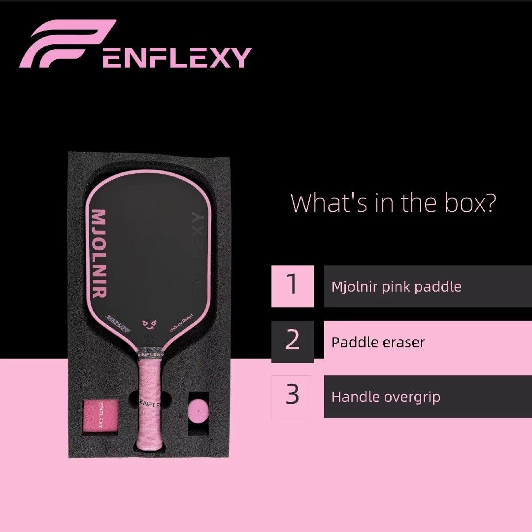 Enflexy Mjolnir Boomcore Pickleball Paddle 16mm (Category: Racket and Ball Sports) located in Caloocan City. Submitted by euniceds (Listing ID 1468502769, Image 1). Description: Brand New SEALED Original Below SRP Enflexy Mjolnir Pickleball Paddle Boomcore 16mm Available color: 2 pink, 1 silver Srp Php3,800.00 Php2,999.00 each only PICK UP OR DELIVERY LOCATION: NORTH CALOOCAN.