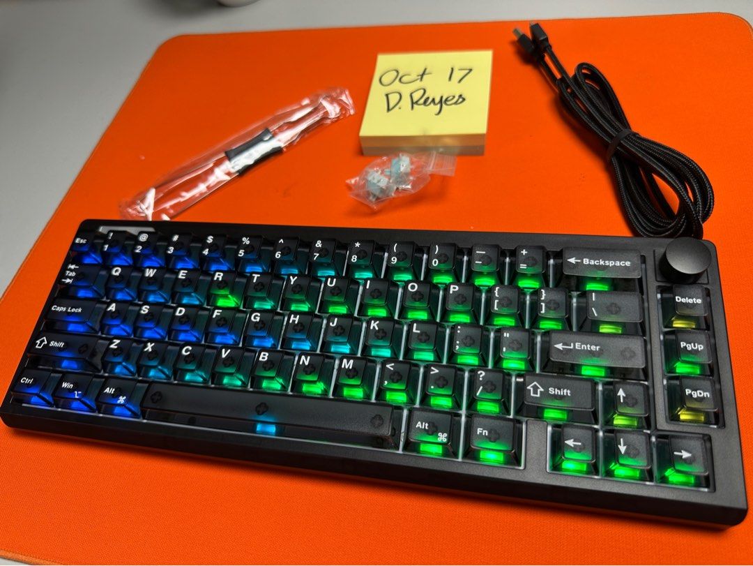 Epomaker HE65 V2 TMR 8k Magnetic Keyboard (Category: Computer Keyboard) located in Cavite. Submitted by biboyharanero (Listing ID 1468666332, Image 1). Description: Epomaker HE65 V2 TMR 8k Magnetic Keyboard Negotiable RFS: Decluttering review units Issue: None Switches: Creamy jade magnetic Structure: Gasket Connectivity: Trimode Shipping Methods: -JT express - I will need a 300 PHP sf deposit before shipping -Lalamove - check prices from your pi