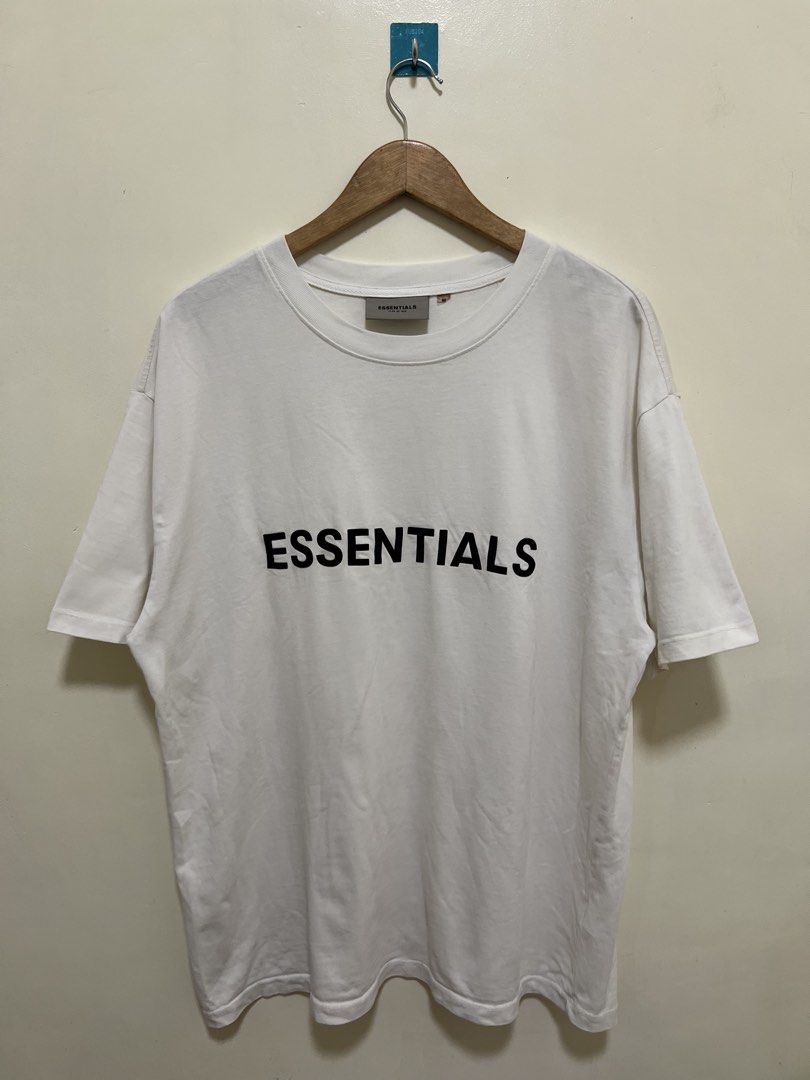 Essentials White Shirt (Category: Tshirts & Polo Shirts ) located in Manila. Submitted by thriftpoint99 (Listing ID 1468690706, Image 1). Description: 24.5x29 No issue Excellent condition.
