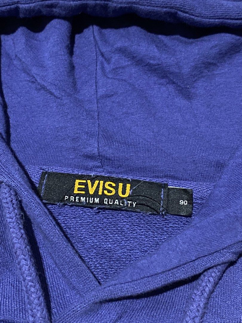 Evisu Hoodie (Category: Hoodies) located in San Pablo. Submitted by lazy.thrifttt (Listing ID 1468623991, Image 3). Description: Evisu Korea Seagull Logo Hoodie Size S on tag(can fit to M) 19Wx26L 10/10 Color Rate No Flaws.