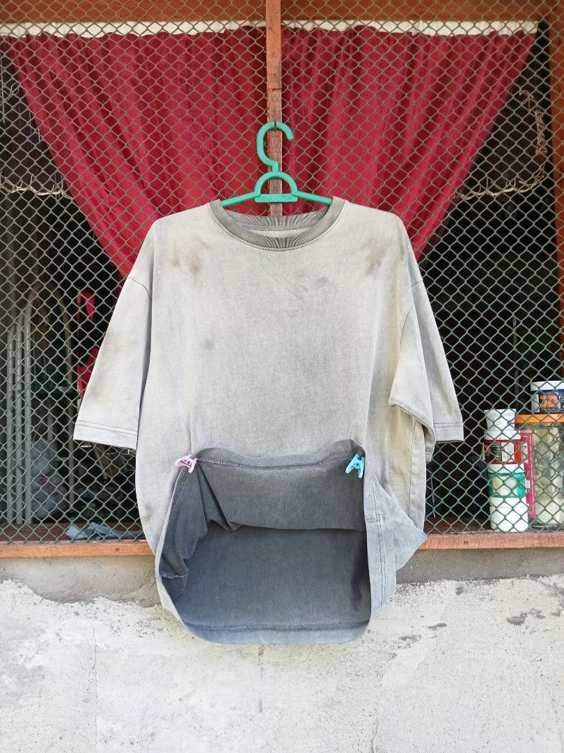 Faded Blank Smoked Black Tee (Category: Tshirts & Polo Shirts ) located in Cabadbaran. Submitted by reizen_ace051823 (Listing ID 1467001709, Image 1). Description: - good condition - faded, stain/black stain - size medium on tag - dimes L27 / W22.5-23 - model 5'9 / 78kg.