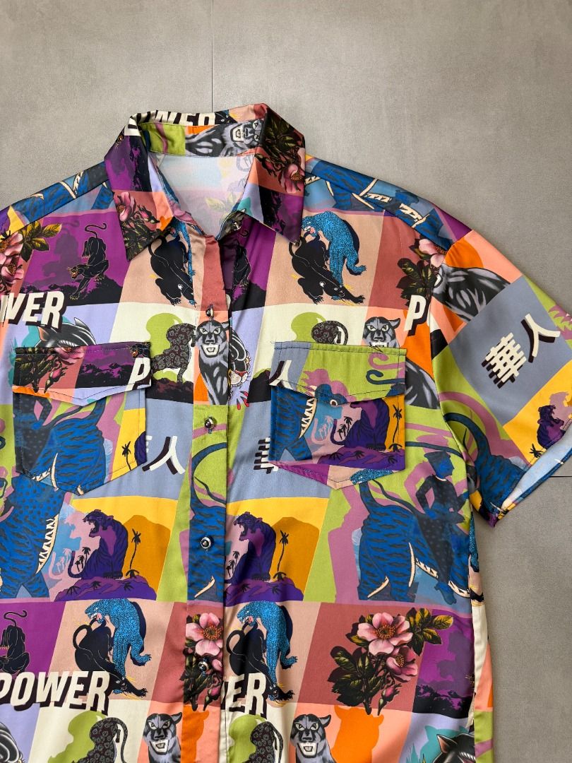Fairwhale Multi Colored Tattoo polo (Category: Tshirts & Polo Shirts ) located in Cabanatuan. Submitted by argarments.ph (Listing ID 1468558681, Image 3). Description: Tagged: Medium on tag Width 21.5" | Length 27.5" Condition: Excellent condition Issue(s): -.