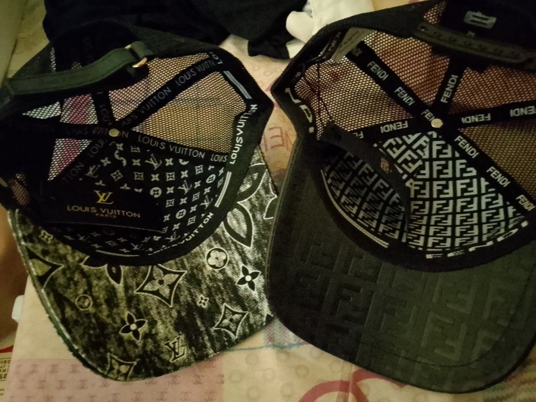 Fendi Mesh Trucker Hat Black Yellow Monogram (Category: Caps & Hats) located in Quezon City. Submitted by viaggo.travels (Listing ID 1468546633, Image 3). Description: - Authentic Fendi trucker cap in black - Striking yellow eye details on the front panel -LV cap - Classic mesh back with adjustable strap closure - Iconic Fendi monogram pattern lining on the inside brim - Brand new with original tags attached, never worn - Clean stitching and bran
