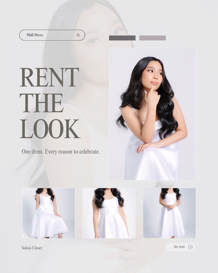 Fernan Midi Dress White Size S-M (Category: Dresses) located in Dasmarinas. Submitted by crtzelys (Listing ID 1468530043, Image 2). Description: FERNAN MIDI DRESS 🤍 ₊˚⊹♡ NOW AVAILABLE FOR RENT ♡⊹˚₊ Rental Fee: ₱1,000 / 3 days Refundable Security Deposit: ₱1,500 A timeless piece for your most special moments. ✨ Meet the Fernan Midi Dress — an elegant white midi dress featuring a flattering fitted bodice, delicate shoulder straps, and a beautifull