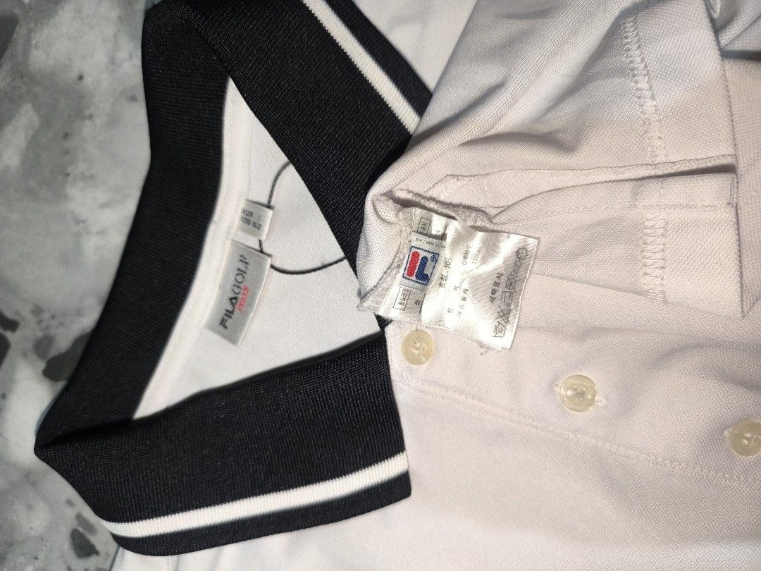 Fila Golf Polo (Category: Activewear) located in Davao. Submitted by gabriieeel (Listing ID 1468594260, Image 3). Description: authentic white polo golf relax fit on xl no issue.