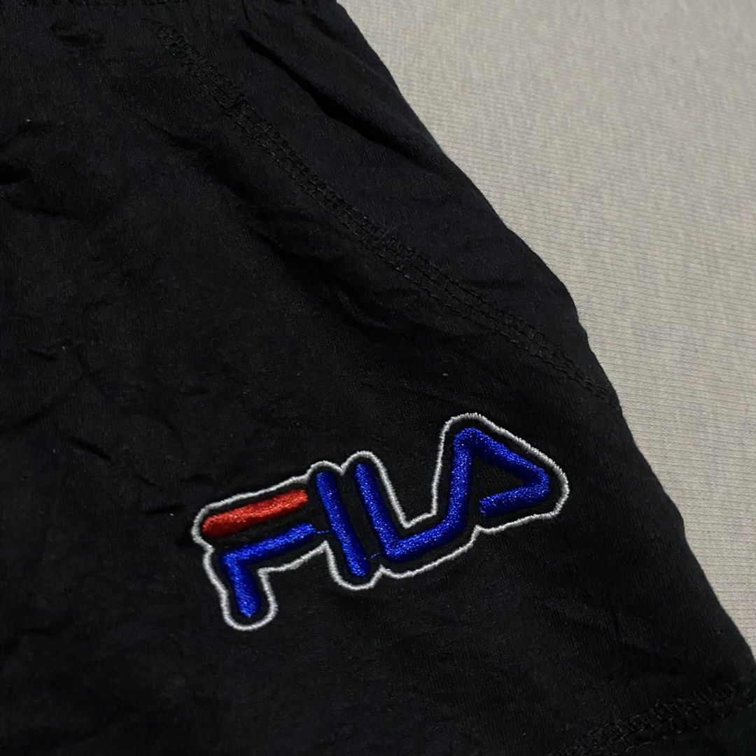 fila short (Category: Shorts) located in Mabalacat. Submitted by stellargarments (Listing ID 1468539507, Image 2). Description: Size: 24-30 Length: 12 Condition: 9.8/10 SUPER NICE FITTING EMBROIDERED LOGO WITH 2 POCKETS COTTON FABRIC COMFY 💕 SUPER QUALITY FABRICCCC!!! NEED WASH NO MAJOR STAIN FRESH FROM BALE.