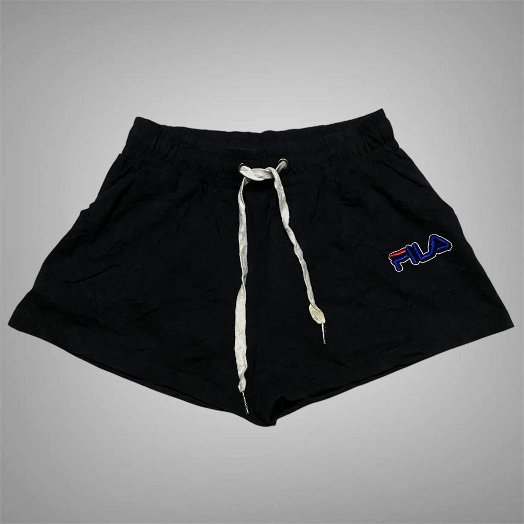 fila short (Category: Shorts) located in Mabalacat. Submitted by stellargarments (Listing ID 1468539507, Image 1). Description: Size: 24-30 Length: 12 Condition: 9.8/10 SUPER NICE FITTING EMBROIDERED LOGO WITH 2 POCKETS COTTON FABRIC COMFY 💕 SUPER QUALITY FABRICCCC!!! NEED WASH NO MAJOR STAIN FRESH FROM BALE.