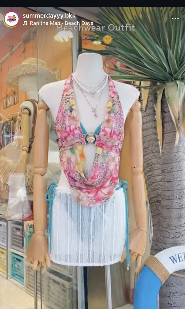 Floral Rhinestone Halter Top (Category: Sleeveless) located in Manila. Submitted by c0ldlaundry (Listing ID 1468625022, Image 2). Description: Floral Rhinestone Halter top from Summerdayyy BKK for 1,580 THB (as seen on the last pic) or approximately 2,900 PHP but willing to let this go for 2,500 PHP. Never used, was supposed to wear this to Zara Larsson's upcoming concert in Manila but won't be able to come due to work..
